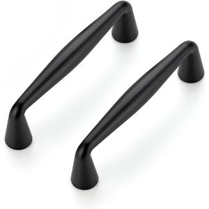 Ravinte 10 Pack 3 Inch Matte Black Kitchen Cabinet Handles Solid Zinc Alloy Cabinet Pulls Cupboard Hardware Drawer Handles