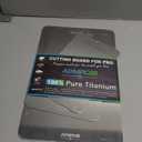 Titanium Cutting Board Set of 3,100% Pure Titanium Cutting Boards for Kitchen, Double Sided Non Toxic Cutting Board, Ideal Charcuterie & Chopping for Meat, Hygiene Durable Dishwashr3 Pack) (Silver)