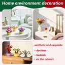 Flowers Building Blocks Succulents Botanical Toys Advent Calendar 2025 24 packs Fake Flower Building Sets Blind Box Toy Set for Home, Kitchen, Desk Decor Block Toy,Party Favors for Christmas Birthday Valentine's Gift Adults Kids Girl 6+