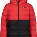 Under Armour boys Pronto Colorblock Puffer Jacket, Mid-weight, Zip Up Closure, Repels Water (Small)