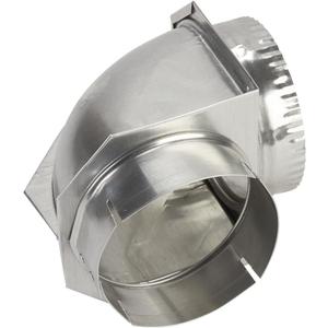 Whirlpool 4396006RW Genuine OEM Dryer Vent Elbow Connector, 90-Degree Close-Turn Space-Saver, 4-Inch Diameter, Aluminum Dryer Accessory (Replaces 4396006)