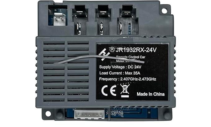 2.4G Bluetooth Remote Control and JR1932RX-24V Receiver Control Box Mother Board for Kids Ride On Car Powered Wheels Replacement Parts
