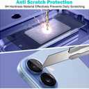 PEHAEL 3+3 Pack for iPhone 17 Privacy Screen Protector with Camera Lens Protector Full Coverage Anti-Spy Tempered Glass Film 9H Hardness Easy Installation Bubble Free [6.3 inch]