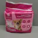 American Kennel Club Female Dog Wrap, Disposable Diapers with Wetness Indicator, X-Small, 50 Count (Extra Small Waist Size 9 - 16 in)