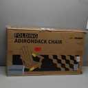 MUCHENGHY Folding Adirondack Chairs, Patio Chairs, Lawn Chairs, Outdoor Chair, Adirondack Chair Plastic, Fire Pit, Weather Resistant with Cup Holder for Deck, Backyard, Garden(Gray) (Grey)