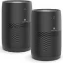 Medify MA-22 Air Purifier with True HEPA H13 Filter | 555 ft Coverage in 1hr for Allergens, Smoke, Wildfires, Dust, Odors, Pollen, Pet Dander | Quiet 99.9% Removal to 0.1 Microns | Black, 2-Pack (Large Room)