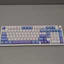 AULA F99 Pro Wireless Mechanical Keyboard with Knob,Creamy Sound,Tri-Mode BT5.0/USB-C/2.4GHz Hot Swappable Keyboard,Gasket Structure,RGB Backlit Computer Gaming Keyboards (With Knob-White&Blue&Purple)