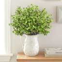 Babys Breath Artificial Flowers, 8 Bundles Green Real Touch Fake Flowers Silk Flowers Bulk for Vase Home Office Wedding Spring Indoor Outdoor Centerpiece Table Party Decorations