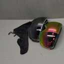 NSSIW Ski Goggles for Men Women Youth, OTG Snowboard Goggles Snow Goggles with Anti Fog and UV Protection Over Glasses 2 Pack (A02 White/Silver (Vlt 10% ) + White/Pink (Vlt 18%))