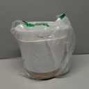 QCQHDU 8 inch Plant Pot, 2 Pack Planters for Indoor Plants with Drainage Holes & Saucer, Outdoor Flower Pots Home Garden Modern Decor (White)