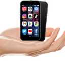 Mini Phone 3.0" HD Touch Screen Mini Smartphone World's Smallest Unlocked Android Compact Mobile Phone for Kids & Students Cell Phone wih GPS Dual SIM Face ID 2GB+16GB Black