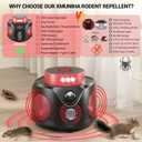 Mouse Repellent Ultrasonic Plug in, Mice Repellent Indoor Ultrasonic Pest Repeller 2026 Upgraded, 360 Ultrasonic Rodent Repellent with PIR Sensor & LED Strobe Light for Indoor