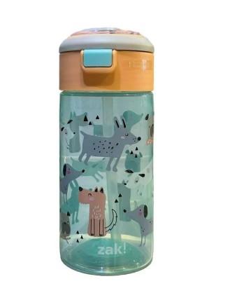 Zak Designs Dogs Hydration 18-ounce Plastic Water Bottles