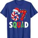 Christmas 67 Squad Fun 6 Candy Bar and Light Pattern Red 7 T-Shirt, 4X