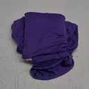 Obstal 4Ft Stretch Spandex Table Cover for Standard Folding Tables - 2 Pack Universal Rectangular Fitted Tablecloth for Party, Banquet, Events, Trade Show (Dark Purple, 48L x 24W x 30H Inches)