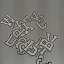 Letter Iron on Patches, Iron on Letters(A-Z) for Fabric, Full Embroidery Letters for Clothing, Hats, Dress, Jeans, T-Shirts, Backpacks, Etc(White)