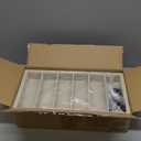 Juexica 2 Pcs Velvet Sunglasses Organizer Tray 6 Grid Sunglass Organizer Velvet Tray Stackable Glasses Display Case for Women Glasses Jewelry Display Watch (Beige)