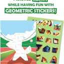 Learn by Sticker - Addition & Subtraction Workbook for Kids Ages 4-8, 8-12 - Create 10 Pages Sticker by Number Animal Sports Stars with Fun Games, Activities (Math)