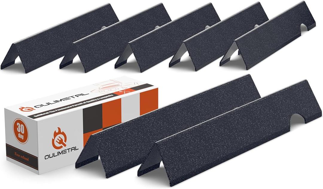QuliMetal 66033 Flavorizer Bars for Weber GS4 Genesis 2 E410/E415/E435, Grill Parts for Weber Genesis II LX E440 Series Gas Grills, Upgraded 17" Porcelain Steel Grill Parts for Weber 66033 66796