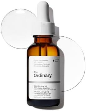 The Ordinary Salicylic Acid 2% Anhydrous Solution, Gentle Exfoliating Serum for Blemish-Prone Skin and Uneven Texture