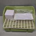 Pawfly Automatic Bird Bath for Cage, Bird Bath with Pump, Filter Sponges & Splash Guard Liner, Large Bird Shower with Running Water, Indoor Parrot Bath for Pet Birds, Bird Cage Accessories