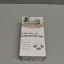 Ansible 24 Pcs Chair Leg Floor Protectors Square, Silicone Felt Furniture Leg Pads Caps Covers for Hardwood Floors (Fit:1-1/16" to 1-5/8") (Clear)