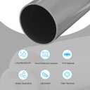 MECCANIXITY 5.5 Inch PVC Rigid Tube Round Pipe 131.4mm ID 140mm OD 500mm Light Grey High Impact for Water Pipe, Crafts, Decoration, Cable Sleeve
