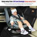 Bacgnyer Car Seat Protector, 2 Pack of Seat Protectors, Thickest Padded 600D Fabric Padding, Waterproof, Durable, Anti Slip Backing, Child Seat Protection, Suitable for Babies, Toddlers, Children