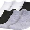 adidas Women's Superlite 3.0 No Show Athletic Socks (6-Pair) Low-Profile Fit with Targeted Padding and Arch Compression, 2 Pack