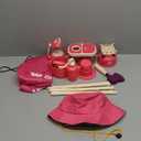 Meland Kids Camping Set for Girls - Camping Tent Toys for Girls Indoor Outdoor Pretend Play, Christmas Birthday Gift Idea for Toddler Girls Age 3,4,5,6 Year Old (Pink)