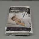 CoolShields Pillow Protector (2 Pack) Queen  Waterproof Zippered Pillow Covers, Hypoallergenic, Premium Pillowcase Encasement for Better Sleep (Tencel)