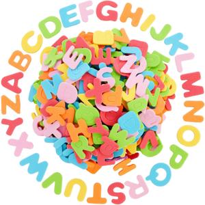 Juvale Foam Letter Stickers - Easy Peel Alphabet Stickers - Soft Sponge Foam Letters for Crafts - 1300 Pieces, 50 Sets, 6 Colors