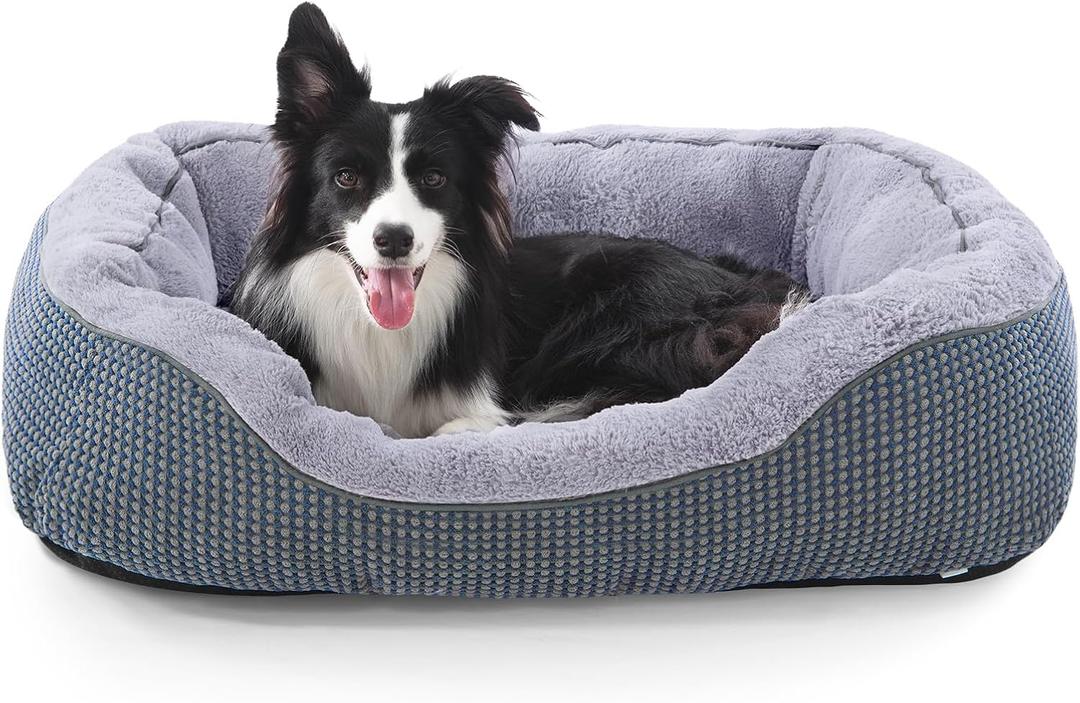 INVENHO Dog Bed Medium Size, Orthopedic Warming Soft Calming Sleeping Durable with Anti-Slip Bottom Medium