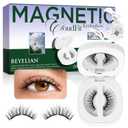 BEYELIAN Magnetic Eyelashes with Applicator Kit, Reusable Natural Look False Lashes, No Glue Needed Soft Magnetic Lashes for Eye M10 (Lightweight & Comfortable)