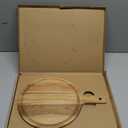 Acacia Wood Cutting Boards,Round Chopping for Kitchen and Dining Room, Serving Board Bread, Vegetables, Meat (15"L x 10.8"W)