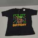Birthday Boy It's My 5th Birthday Gamer Pixel Number T-Shirt (Black, Size S)