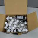 RaThun 49.2ft Warm White Globe String Lights, 100 LED with 16ft Extended Lead Wire & Remote, 8 Modes, IP44 Waterproof Plug in Linkable Lights for Outdoor Indoor Party Wedding