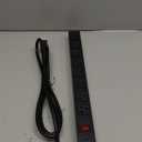 HHSOET Metal 8 Outlet Mountable Power Strip, Wall Mount Outlet Heavy Duty, Wide Spaced Commercial Shop Power Strip with Switch, 15A 125V 1875W, 6 FT SJT 14AWG Power Cord.(Black)