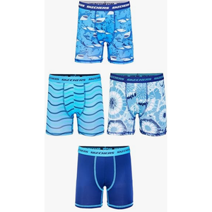Skechers Boys 4pk Athletic Boxer Briefs with Unique Prints in Sizes 2/3t, 4, 6, 8 and 10Boxer Briefs 8