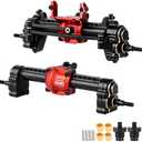 FEDCO FCX24 Portal Axles Differential Complete Axles Set with Metal Gears Brass Knuckle Cover for FMS FCX18 FCX24 Upgrade Parts 1/18 1/24 RC Crawler