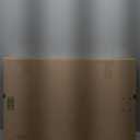 Scalloped Felt Bulletin Board 36 x 24 Inches Foldable Blue Pin Cork Board Alternative for Wall, 3' x 2' Trifold Picture Vision Self Adhesive Bulletin Decorative