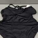 American Trends Swimsuit Women One Piece Tummy Control Bathing Suit for Women Modest V Neck Swimwear, XL.