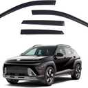 Window Visors Rain Guards fits 2024-2026 Hyundai Kona, Out-Channel Window Wind Deflectors Vent Shades Accessories, Dark Smoke 4 Pcs, 2025