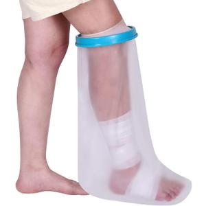 100% Waterproof Cast Shower Cover Leg Cast Cover for Showering After Surgery, Cast Cover Leg Adult, Foot Shower Bag Cast Bag Cast Protector to Keep Wound & Bandages Dry