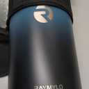 64/128 oz Half Gallon Insuated Water Bottle, (Keep Cold 48H), Leak Proof Food-Grade Stainless Steel Water Jug With Straw Lid and Atuo Spout Lid, Portable Paracord Handle & Carrier Bag Indigo Black