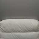 MINUPWELL Knee Pillow for Side Sleepers, 6 Inch Height Between Leg & Under Knee Pillow for Back Sleepers - Leg Pillow with 1200G 7D High Suppot Alternative for Relieving Leg, Back, and Knee Pain (White)