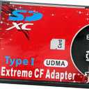 SD SDHC SDXC to CF Type I Compact Flash Memory Card Extreme Adapter Reader