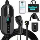 AIMILER Level 2 Electric Vehicle (EV) Charger(WIFI APP/Plug-play), 32A, 25ft Cable ETL Certified, 220V-240V NEMA 14-50P Plug EVSE w/ J1772 Connector, Portable EV Car Charging Stations for Home Level 2