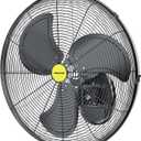 VAGKRI Wall Mount Fan, 20 Inch High Velocity Metal Oscillating Fan, 3 Speeds, 5300CFM Industrial Wall Fan for Home Office Patio Garage Factory Greenhouse Warehouse Farm