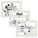 Disney Baby by J.L. Childress ColorMe Disposable Placemats - Stick on Disposable Placemats for Baby, Toddlers, & Kids, Travel Coloring Activities, Sticky Child Table Mat - 24 Pack, Mickey & Friends